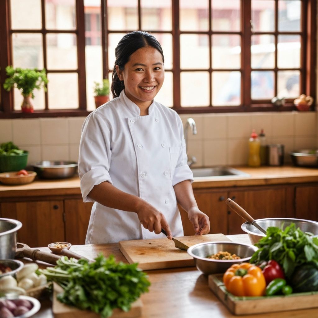 Chef Rozina in her kitchen